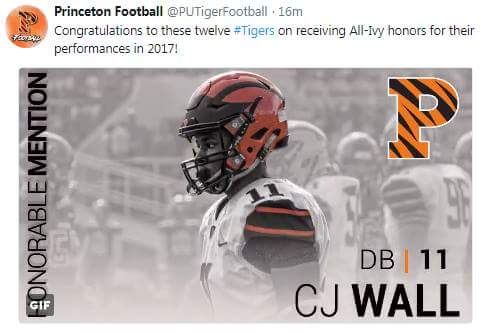 CJ Wall - Princeton Football